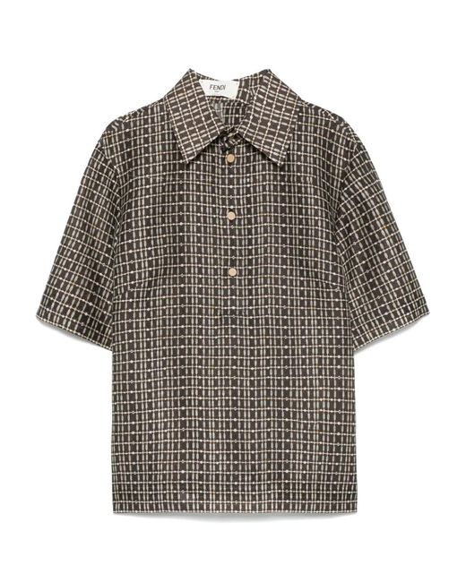 Blouses Fendi de color Gray