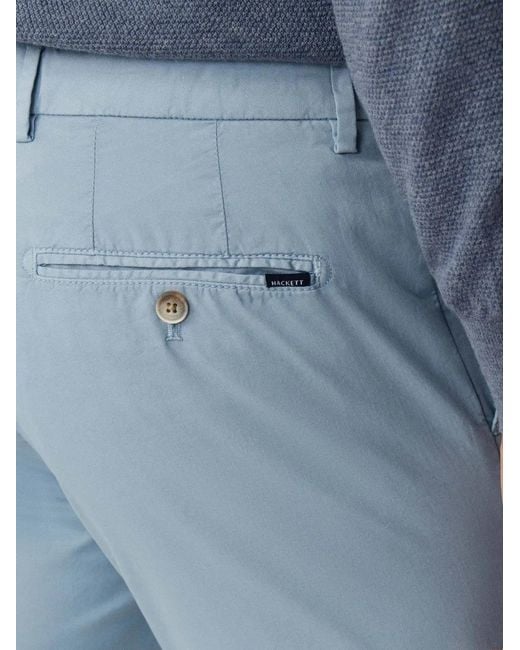 Hackett Blue Kensington Slim-Fit Trousers for men
