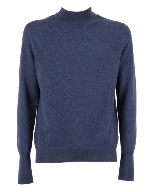 Ballantyne Blue Mock-Neck Sweater for men