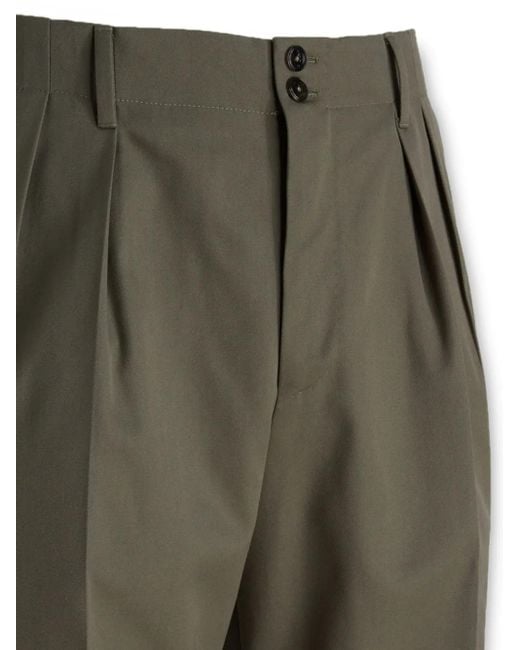 PT Torino Gray Pleated Trousers for men