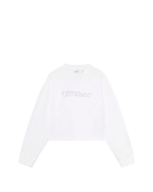 Off-White c/o Virgil Abloh White City Nature Arrow Cropped Crewneck