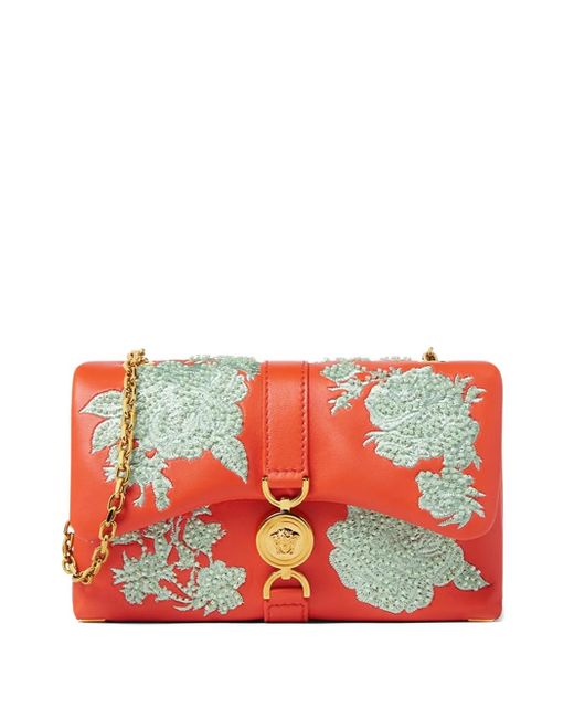 Versace Red Kleio Shoulder Bag