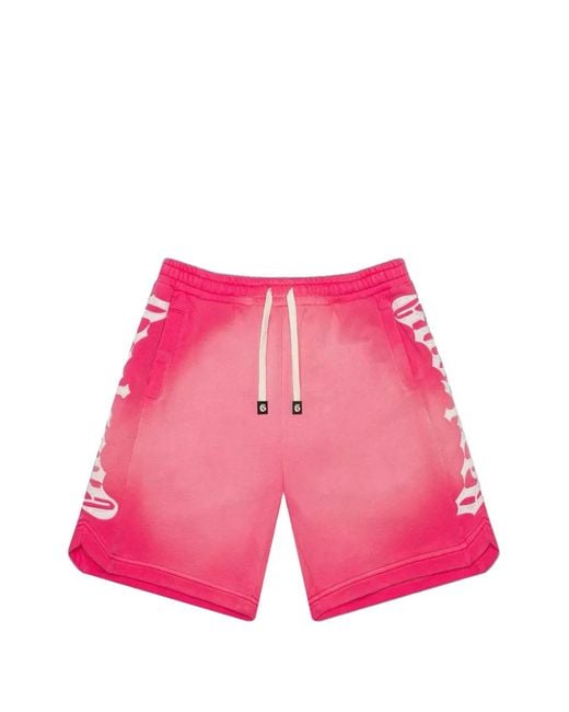 Godspeed Pink Courtside Logo-Print Shorts for men