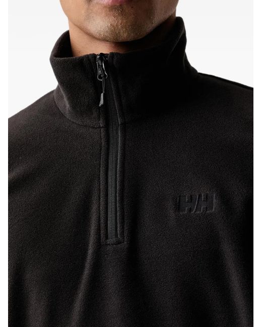 Helly Hansen Black Daybreaker Quarter-Zip Sweatshirt for men