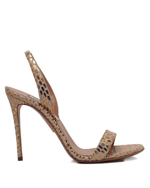 Sandali di Aquazzura in Metallic