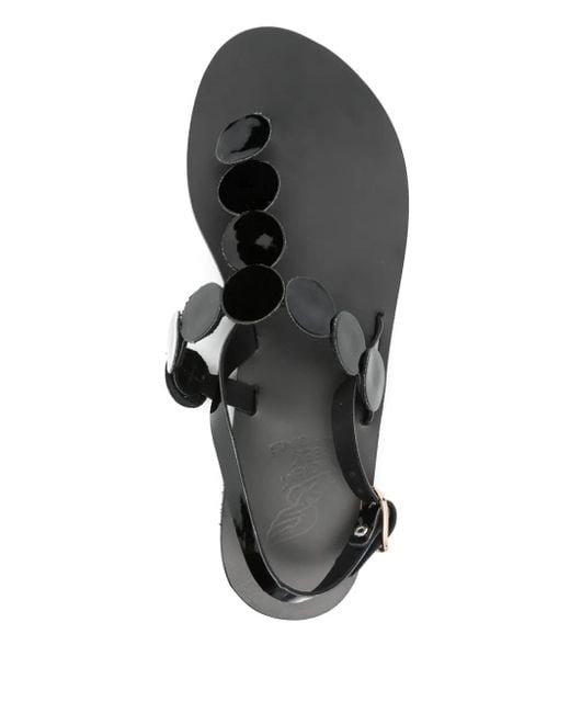 Ancient Greek Sandals Black Ilios Sandals