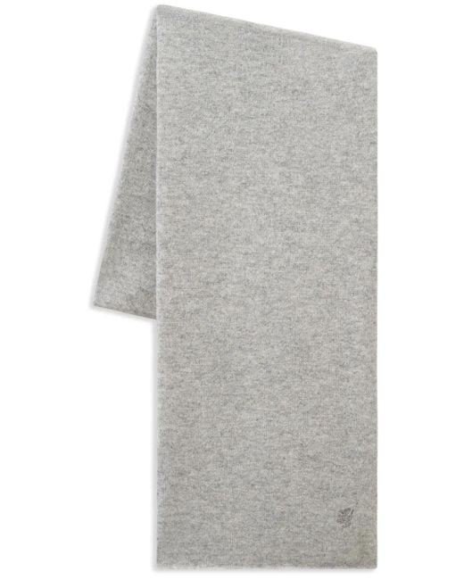 Écharpe En Cachemire À Logo Brodé Pringle of Scotland en coloris Gray