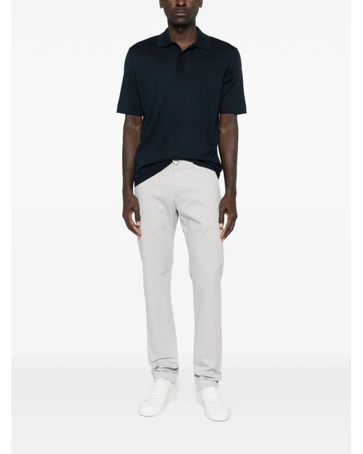 Samsøe & Samsøe Blue Buttoned Polo Shirt for men