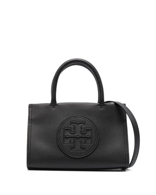 Tory Burch Black Mini Ella Bio Tote Bag