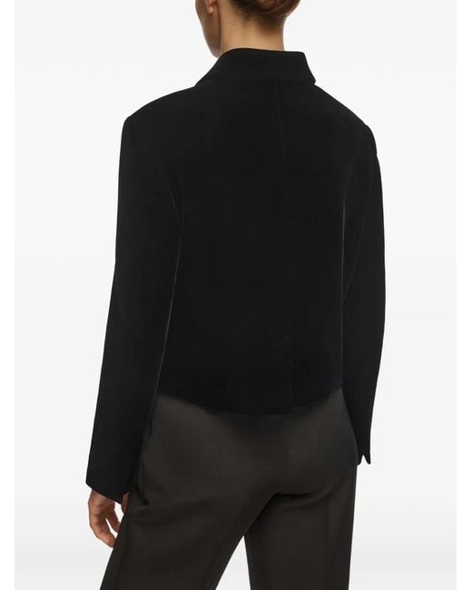 12 STOREEZ Black Sofia Velvet Jacket