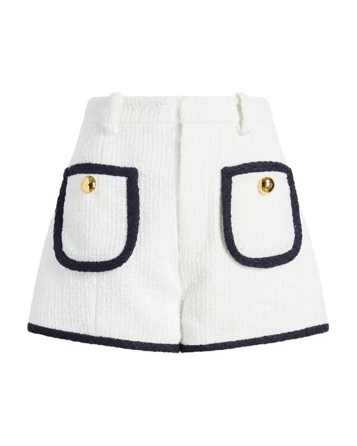 Cinq À Sept White Auden Shorts