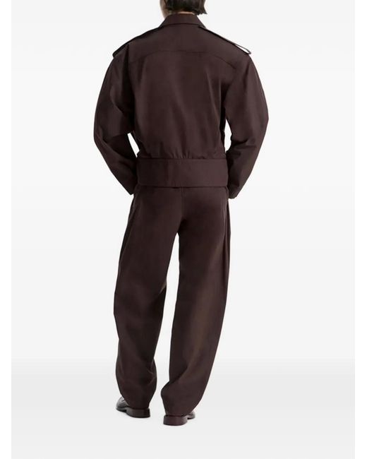 Co. Brown Pleated Tailored Trousers