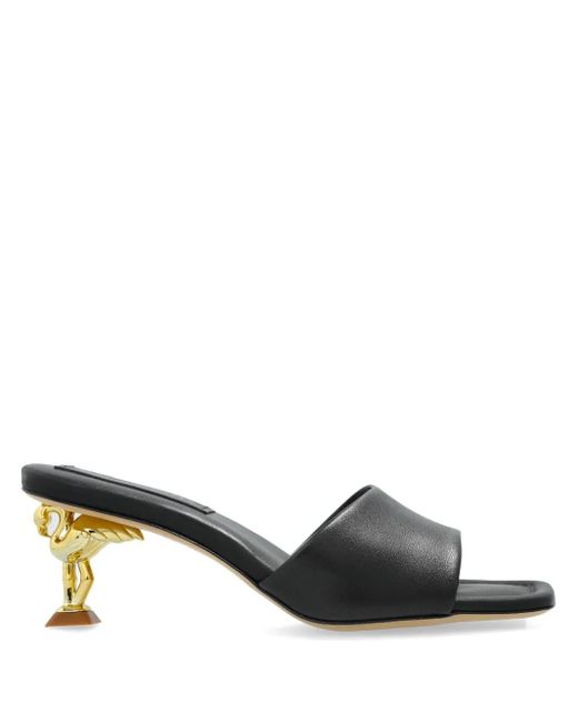 Sophia Webster Black Flamingo Sandals
