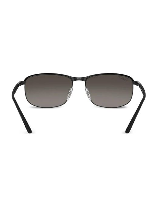 Ray-Ban Gray Rimless Mirrored Sunglasses