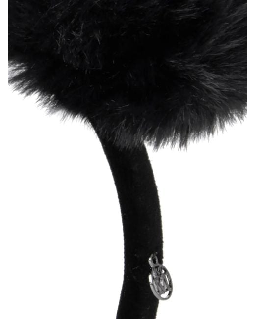 Maison Michel Black Heidi Headband