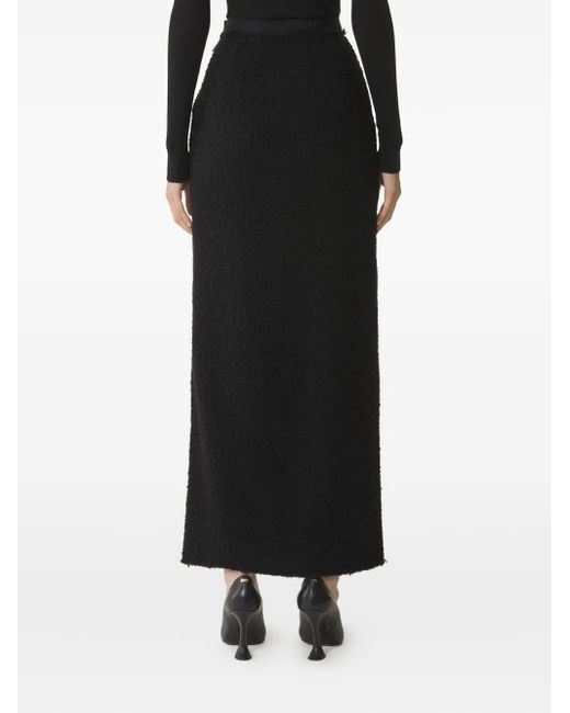 Lanvin Black Textured Skirt