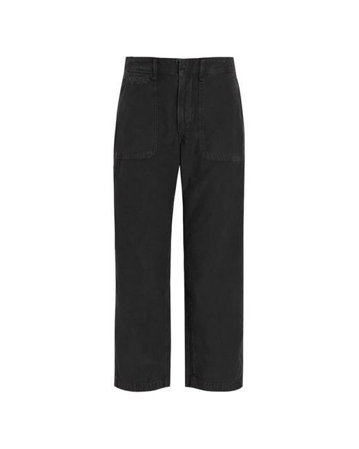 Citizens of Humanity Black Winslow Utility Patch-Pocket Trousers