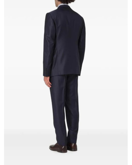 Emporio Armani Blue Single-Breasted Tailored Suit for men