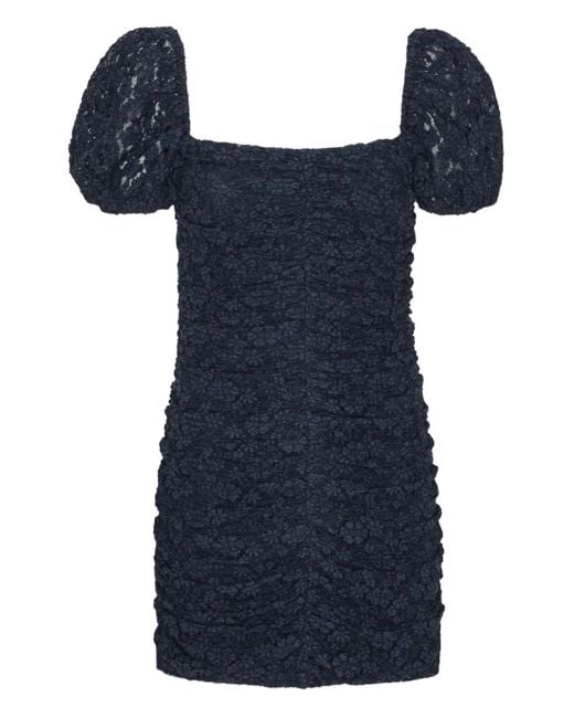 ROTATE BIRGER CHRISTENSEN Blue Lace Mini Dress