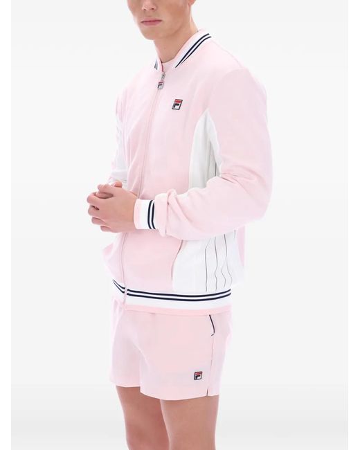 Fila Settanta Baseball Sweater in het Pink voor heren