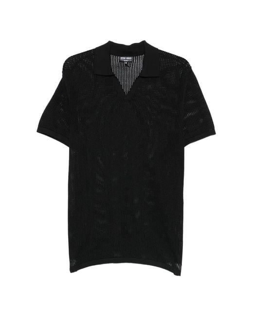 Antony Morato Black Agadir 2 V-Neck Knitted T-Shirt for men