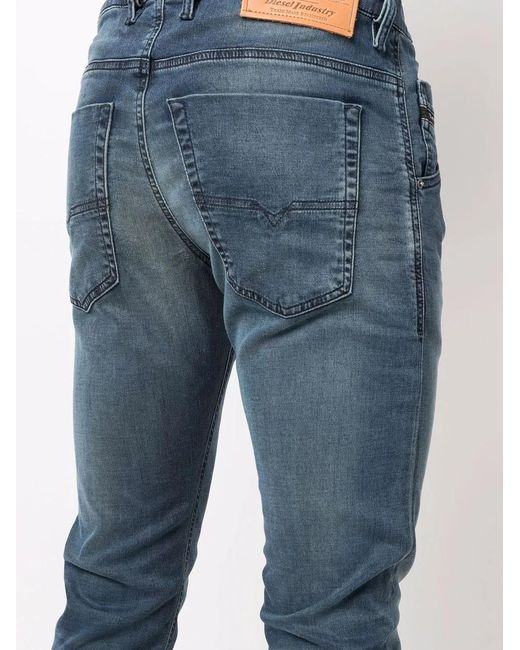 DIESEL Blue Krooley Drawstring Tapered Jeans for men