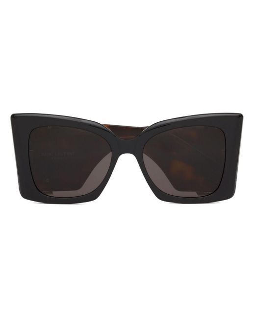 Saint Laurent Black Sl M119 Oversized Cat-eye Sunglasses
