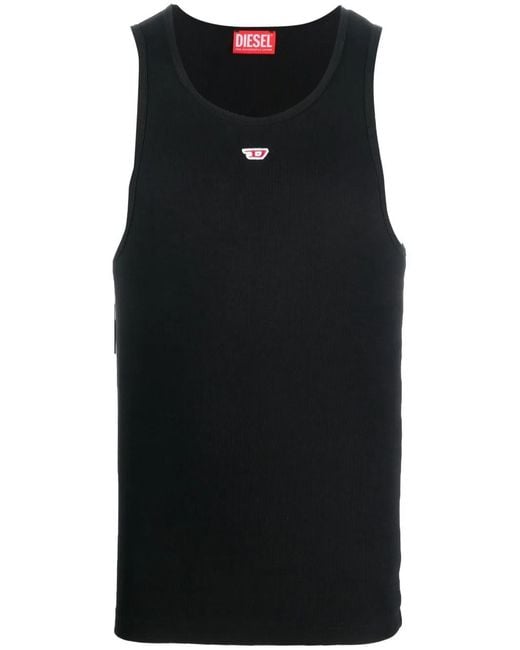 DIESEL Black T-lifty-d Tops for men