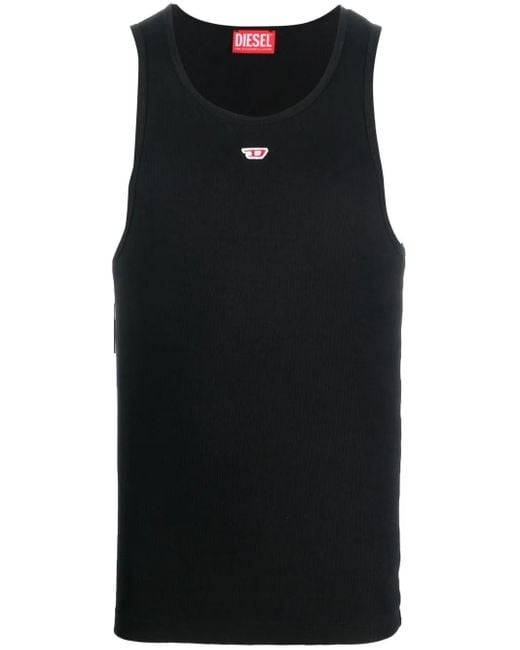 DIESEL Black T-lifty-d Tops for men