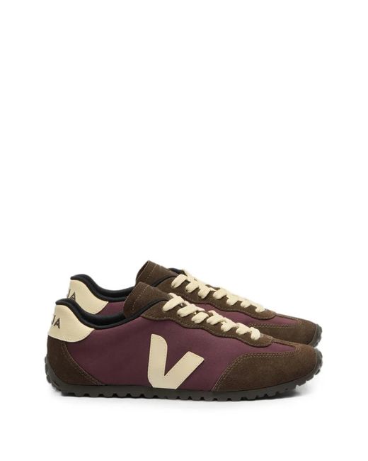Veja Brown Gt Nolyn Panelled Logo-Patch Sneakers for men