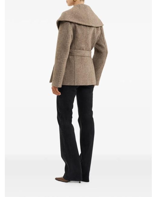 Rebecca Vallance Brown Lemuel Belted Wool Jacket