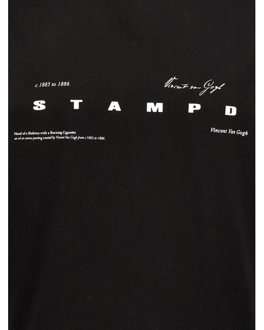 Stampd Black Van Gogh T-Shirt for men