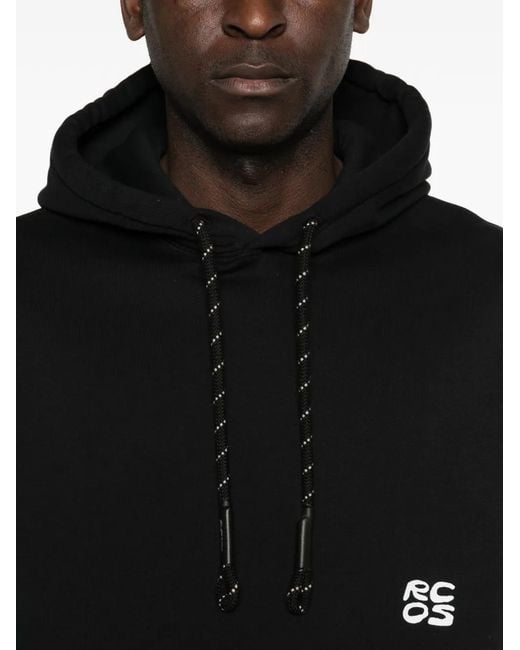 RC Outdoor Supply Black Logo-Print Hoodie for men