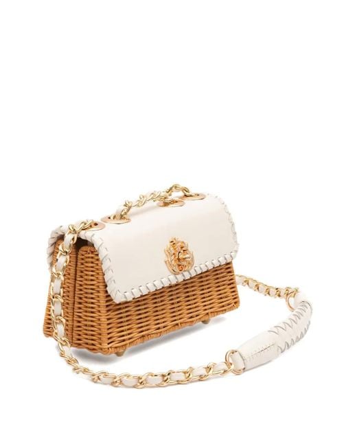 Isla Natural Selene Woven Chain Shoulder Bag