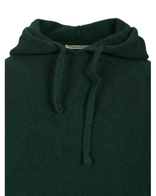 Al Duca D'aosta Green Drawstring Hoodie for men