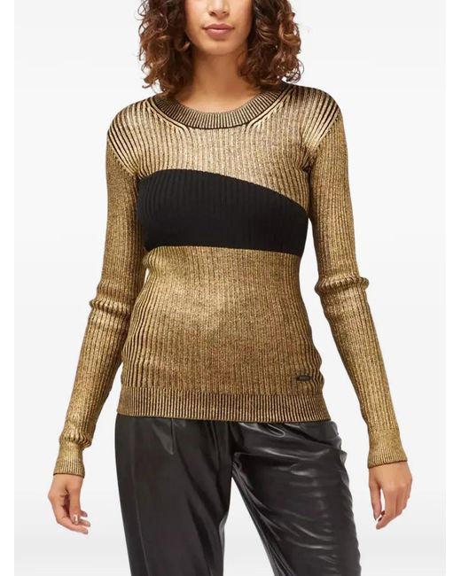 Custoline Black Gerippter Pullover