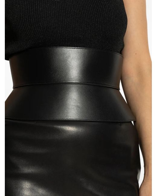 Givenchy Black Zip-Fastening Leather Belt
