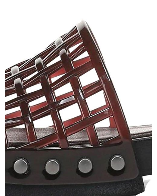 Vince White Barbara Mesh Stud Sandals