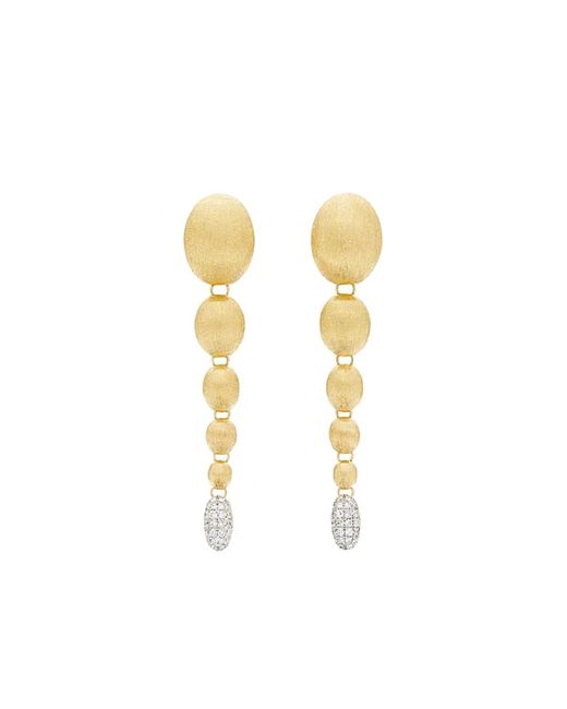 Nanis Brown 18K Diamond Drop Earrings