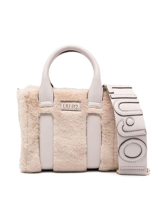 Liu Jo Natural Faux-Fur Tote Bag