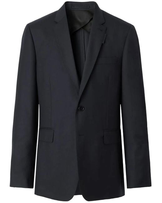 Burberry Black Single-Breasted Suit Jacket for men
