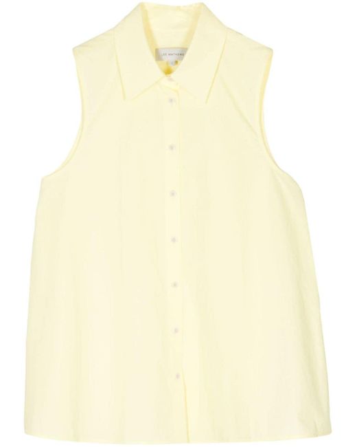 Lee Mathews Yellow Andy Sleeveless Shirt