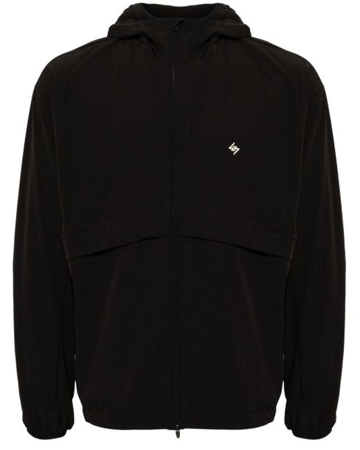 Represent Black Hooded Zip-Up Sport Jacket for men