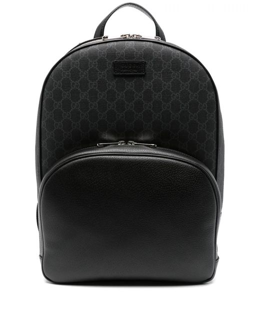 Gucci Black Medium Gg Backpack