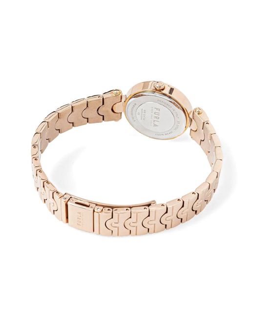 Furla White Arch Bar Pattern 34Mm Watch