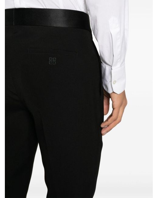 Pantalon en laine à coupe droite Givenchy pour homme en coloris Black