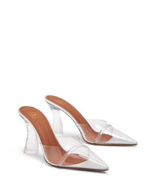 Malone Souliers 90mm Pointed-toe Mules in het White