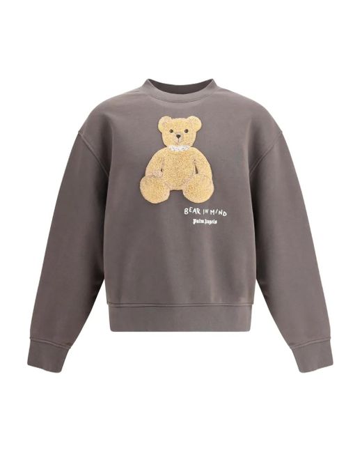 メンズ Palm Angels テディベア スウェットシャツ Gray
