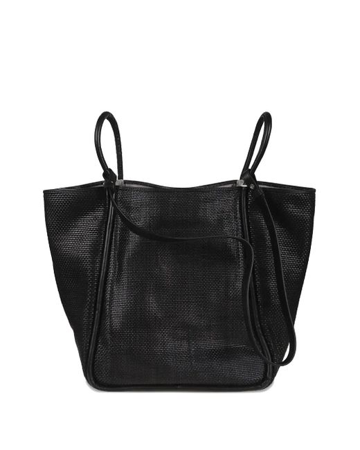 Dragon Diffusion Ana Woven Leather Tote Bag in Black | Lyst