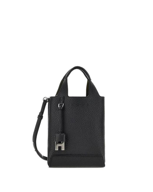 Hogan Black Mini Leather Tote